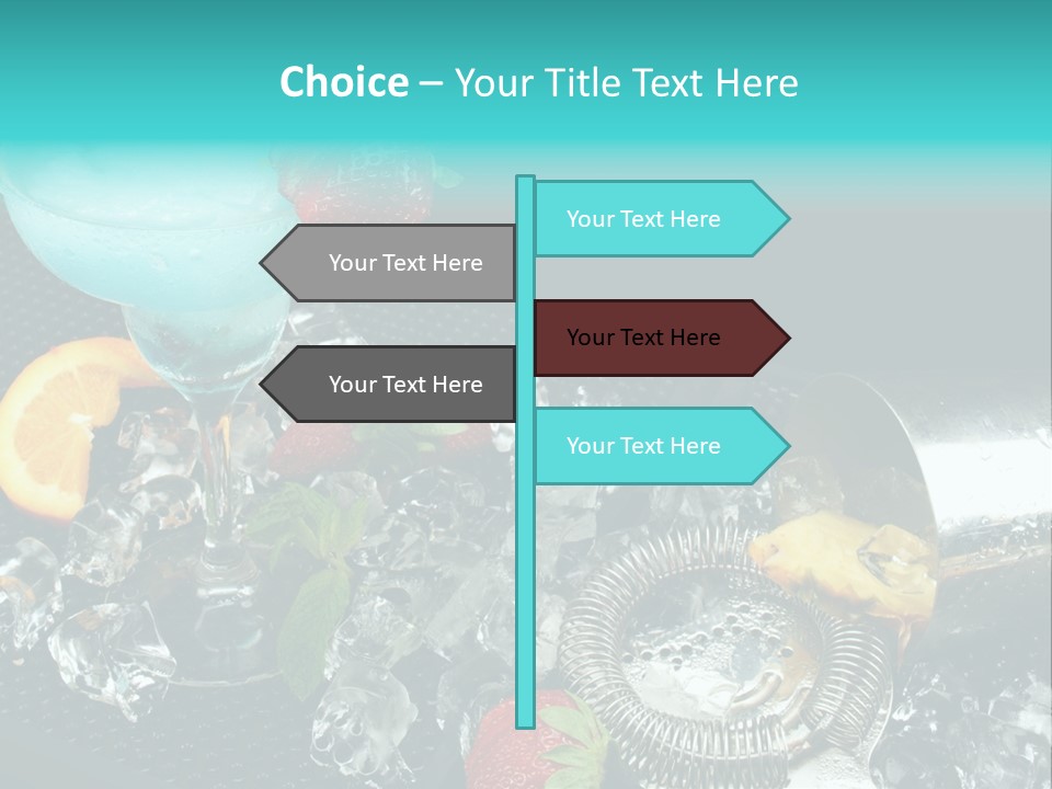 Shaker Cold Margarita PowerPoint Template