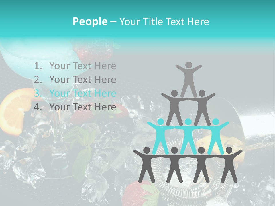 Shaker Cold Margarita PowerPoint Template