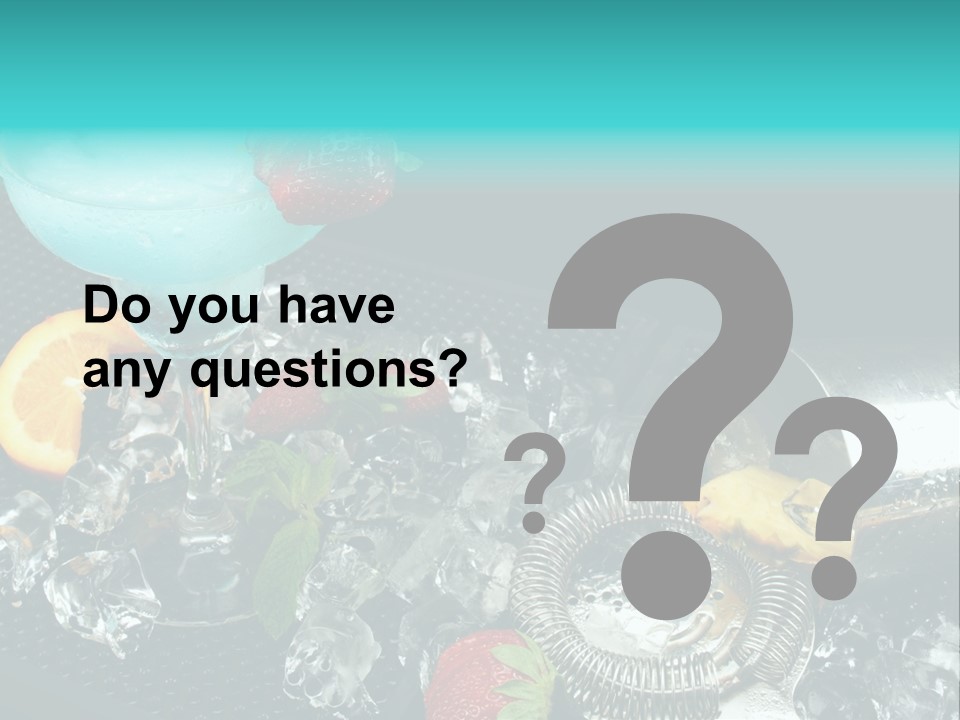 Shaker Cold Margarita PowerPoint Template