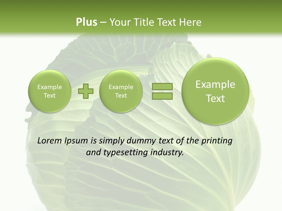 Mineral Salad Vegetable PowerPoint Template