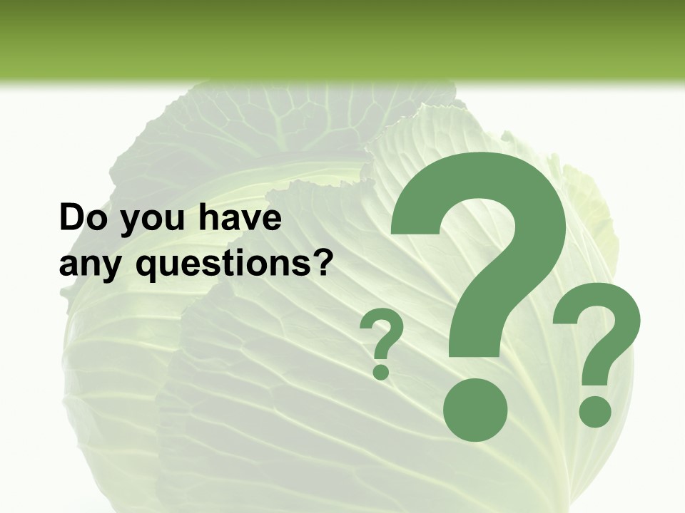 Mineral Salad Vegetable PowerPoint Template