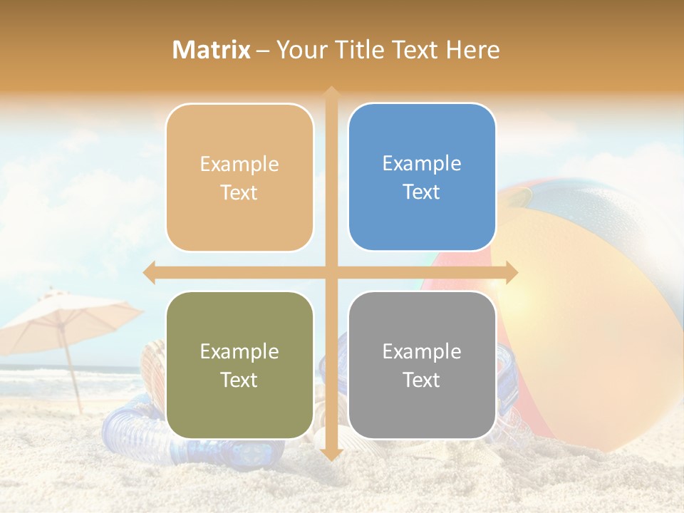 Blue Relaxation Tropical PowerPoint Template