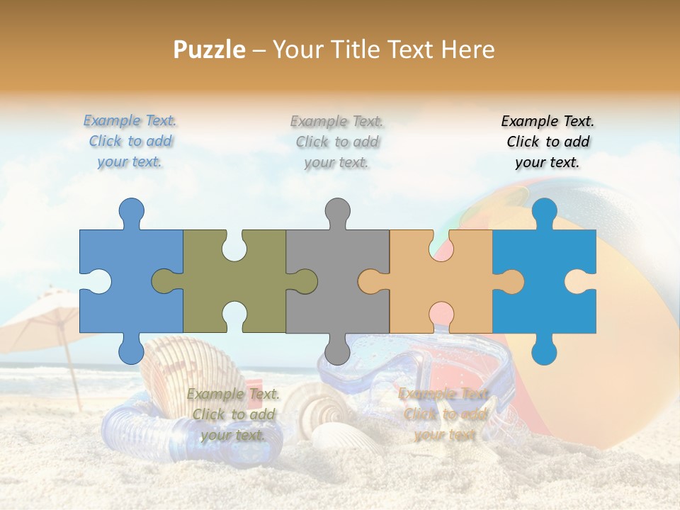 Blue Relaxation Tropical PowerPoint Template