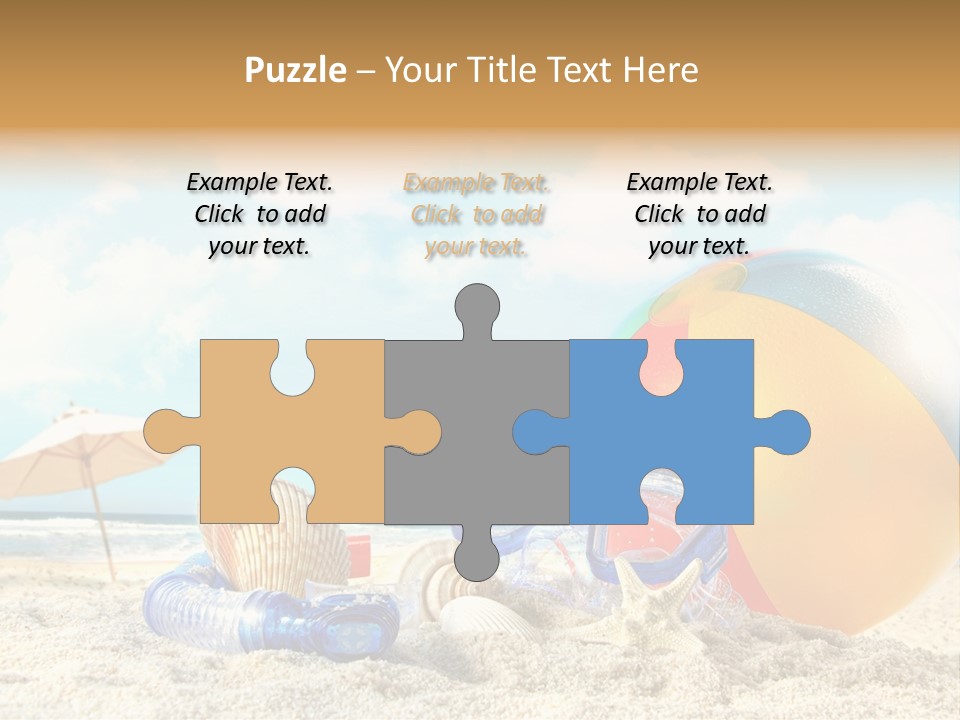 Blue Relaxation Tropical PowerPoint Template