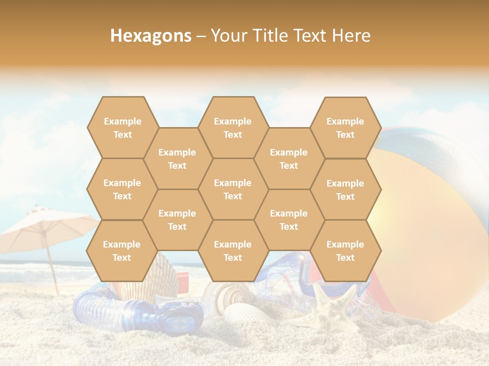 Blue Relaxation Tropical PowerPoint Template