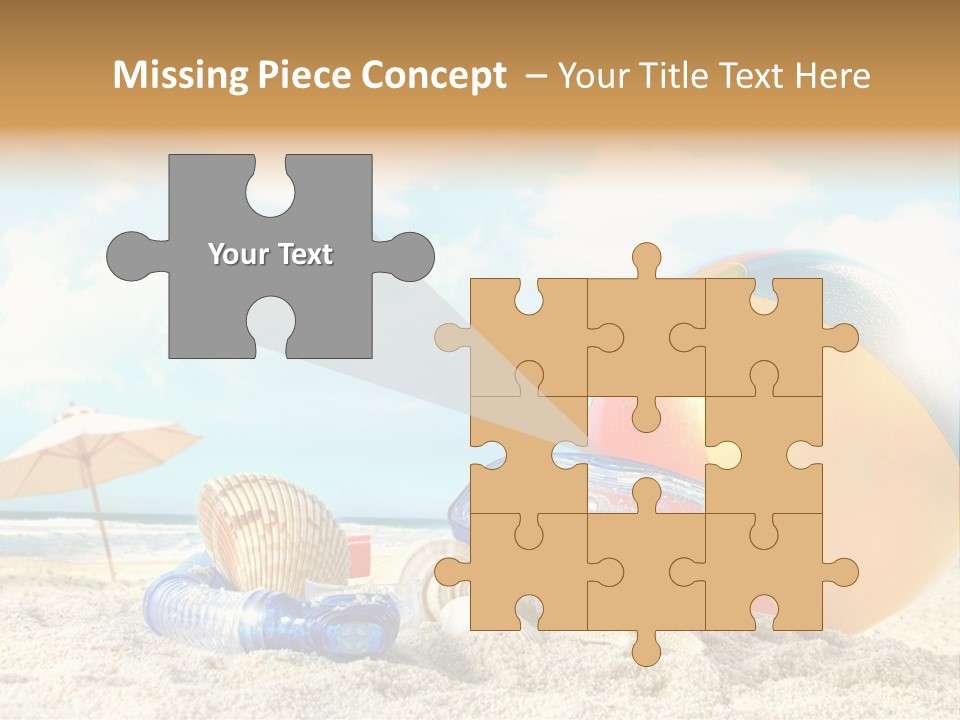 Blue Relaxation Tropical PowerPoint Template