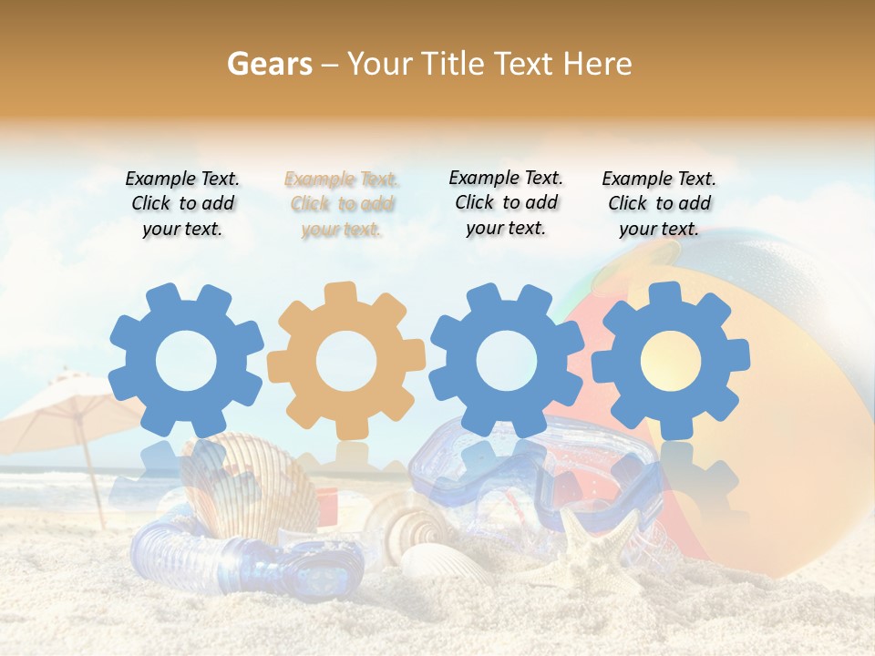 Blue Relaxation Tropical PowerPoint Template