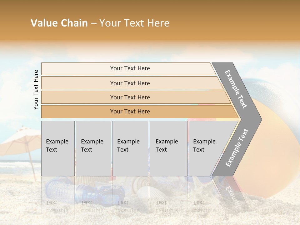 Blue Relaxation Tropical PowerPoint Template
