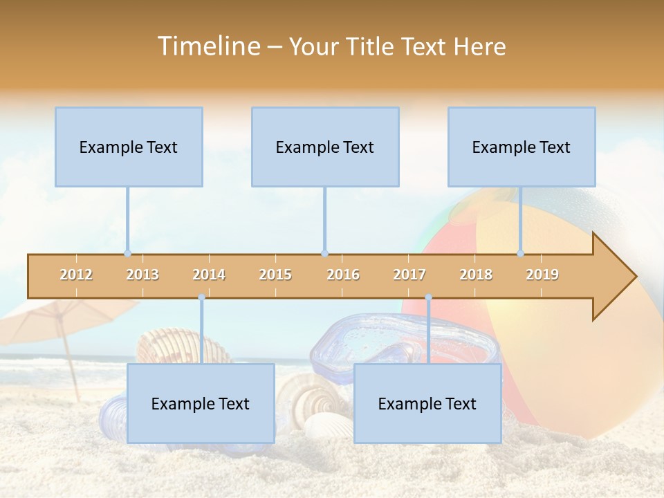 Blue Relaxation Tropical PowerPoint Template