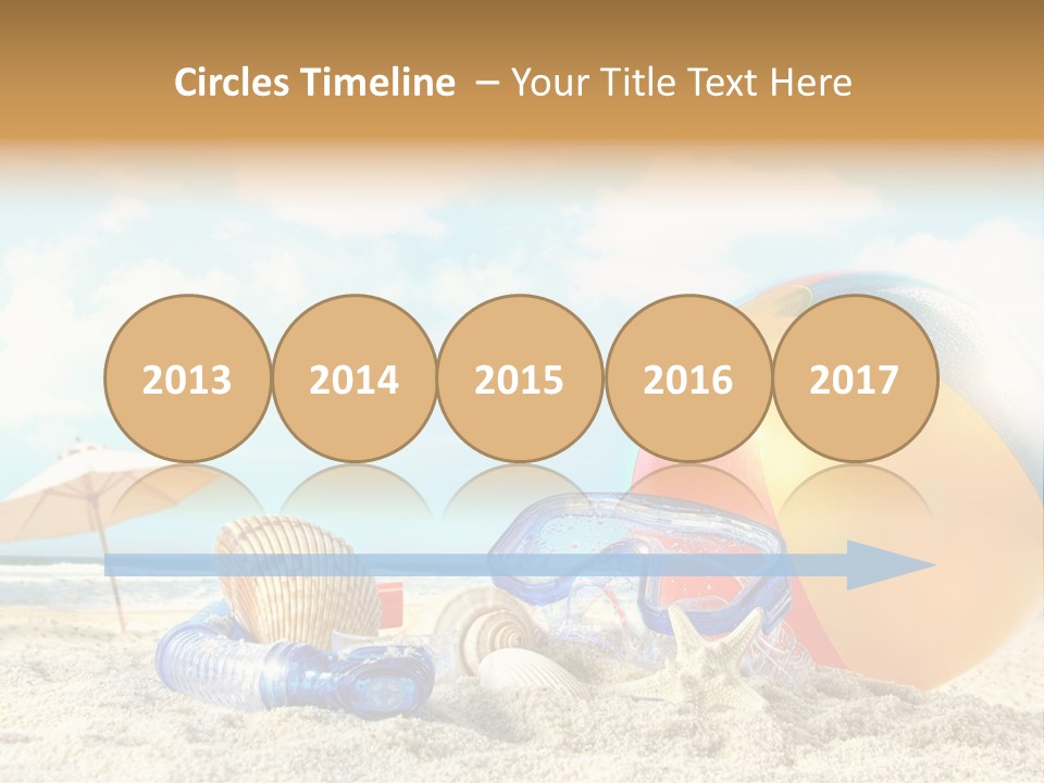 Blue Relaxation Tropical PowerPoint Template