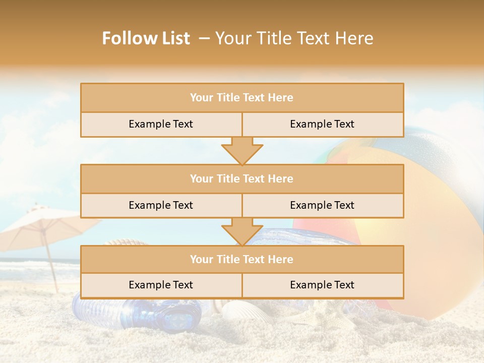 Blue Relaxation Tropical PowerPoint Template