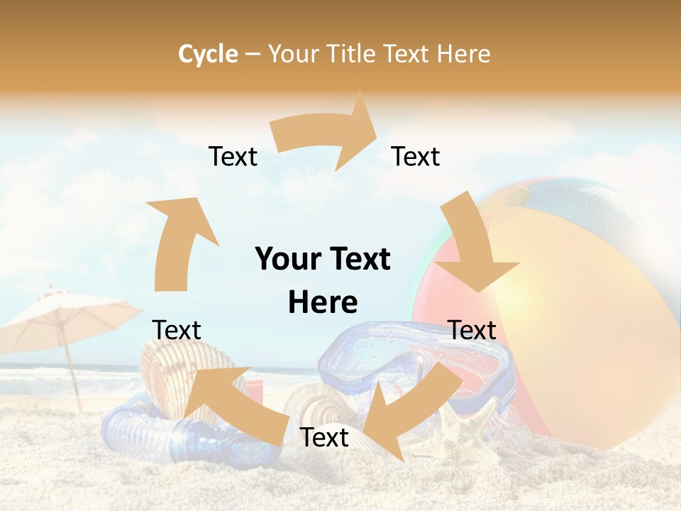 Blue Relaxation Tropical PowerPoint Template