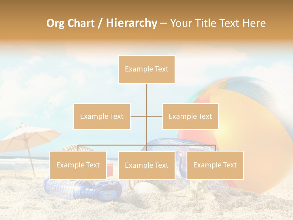 Blue Relaxation Tropical PowerPoint Template