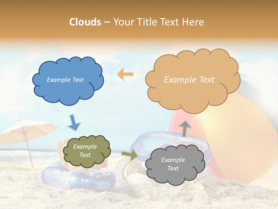 Blue Relaxation Tropical PowerPoint Template