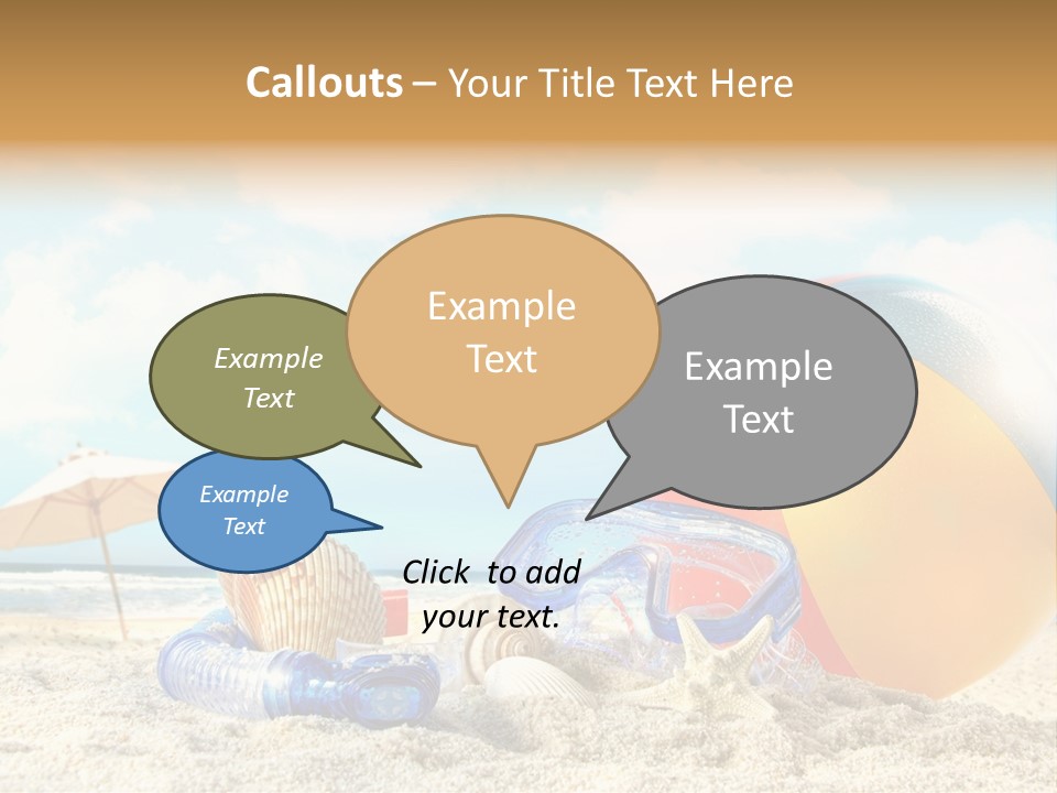 Blue Relaxation Tropical PowerPoint Template