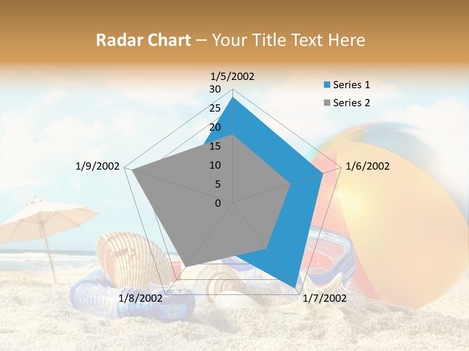 Blue Relaxation Tropical PowerPoint Template