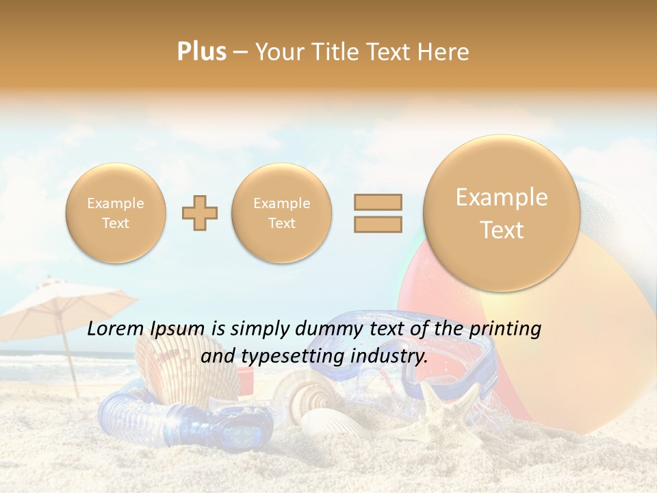 Blue Relaxation Tropical PowerPoint Template