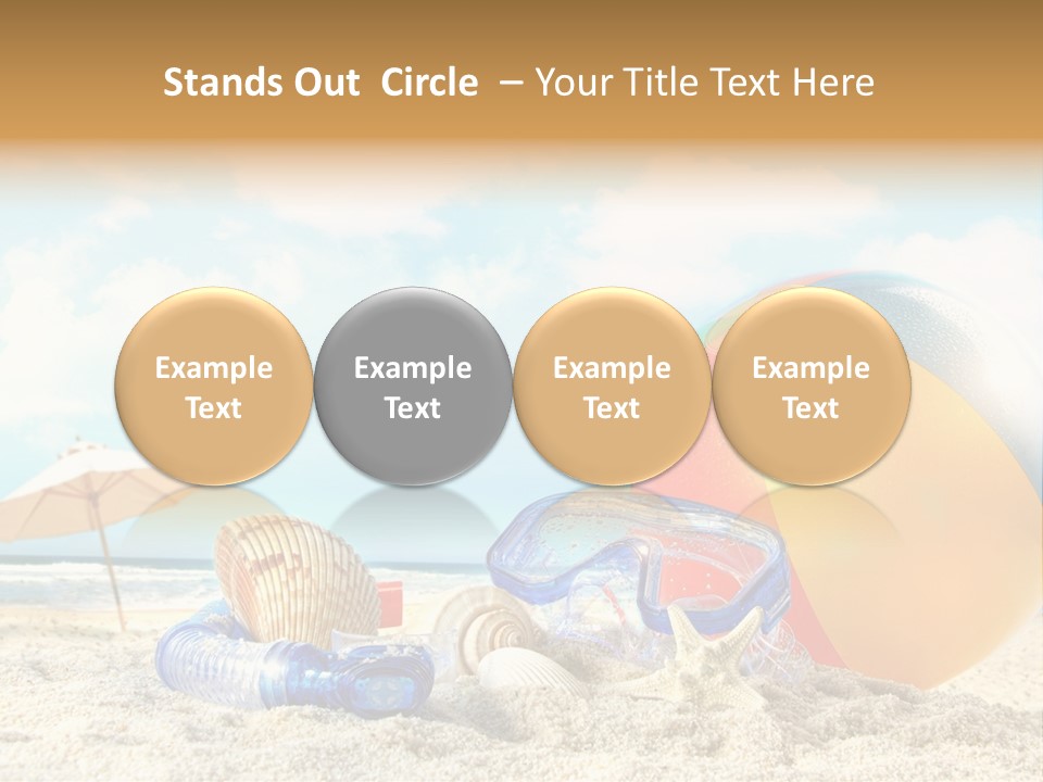 Blue Relaxation Tropical PowerPoint Template