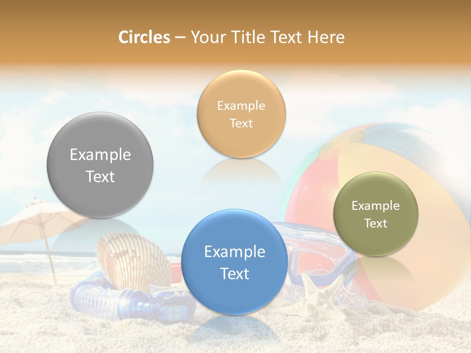 Blue Relaxation Tropical PowerPoint Template