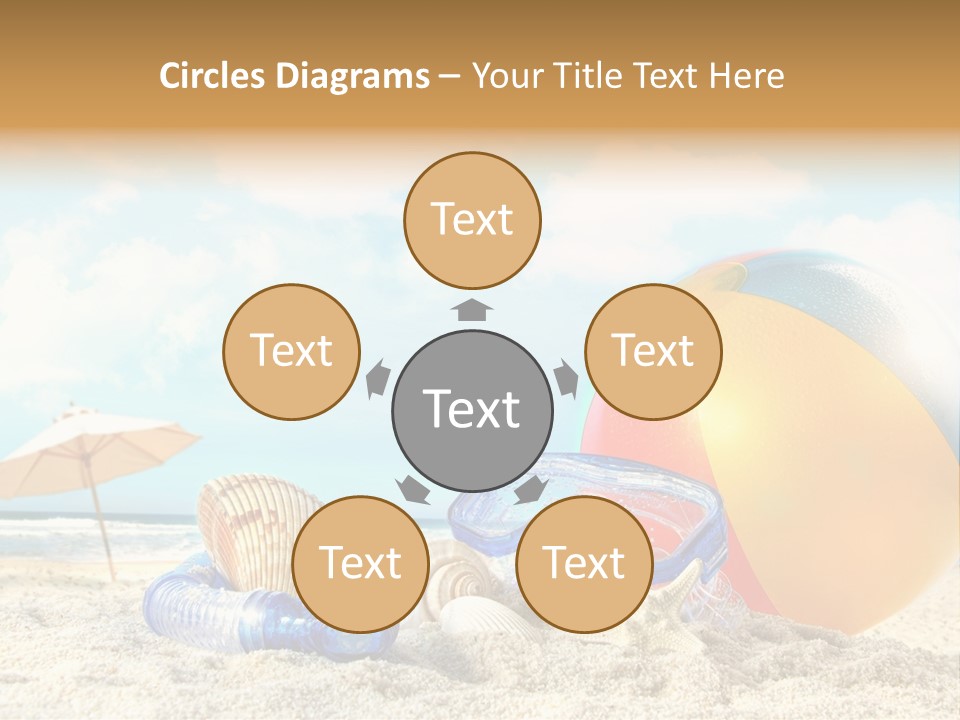 Blue Relaxation Tropical PowerPoint Template