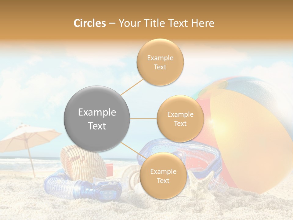 Blue Relaxation Tropical PowerPoint Template