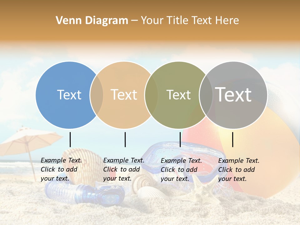 Blue Relaxation Tropical PowerPoint Template