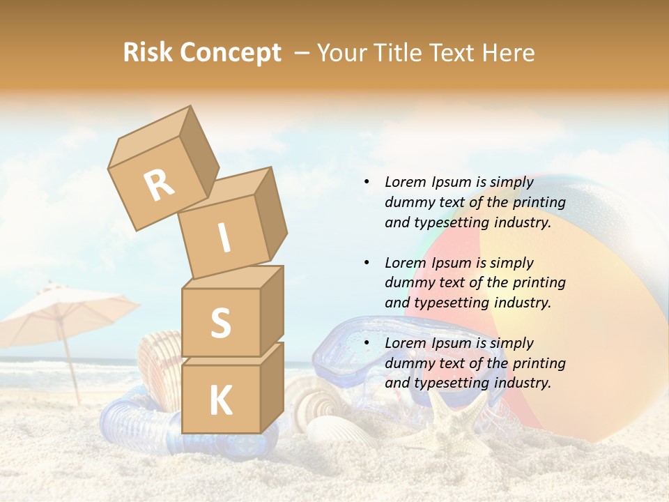 Blue Relaxation Tropical PowerPoint Template