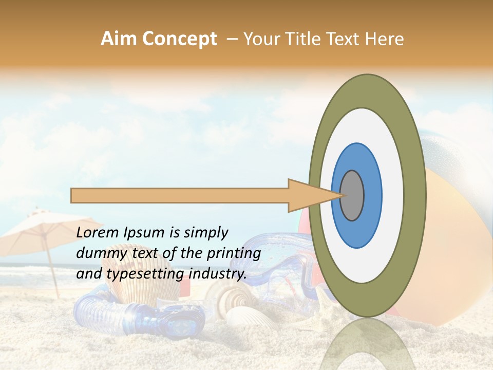 Blue Relaxation Tropical PowerPoint Template