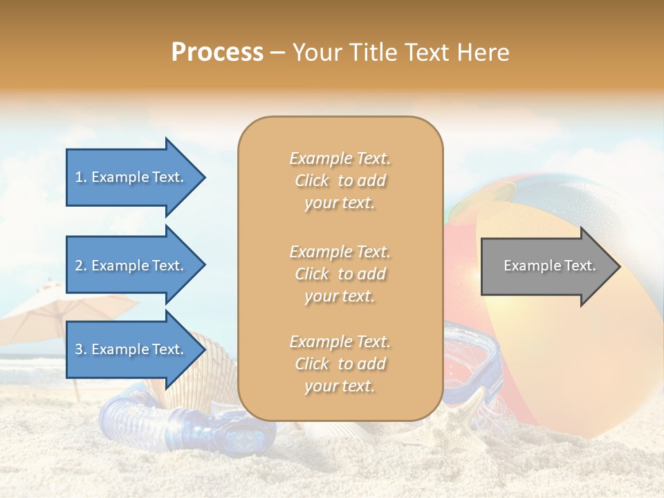 Blue Relaxation Tropical PowerPoint Template