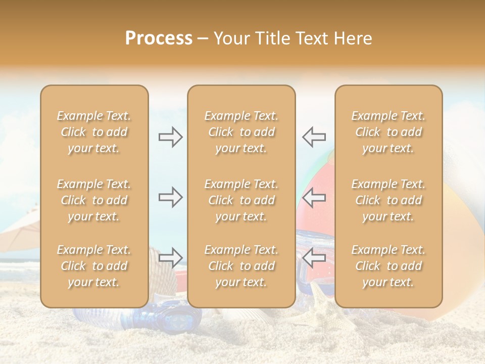 Blue Relaxation Tropical PowerPoint Template