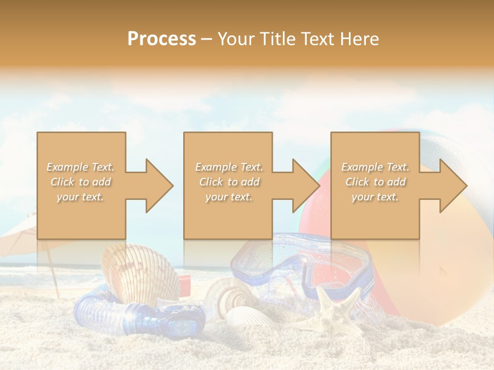 Blue Relaxation Tropical PowerPoint Template