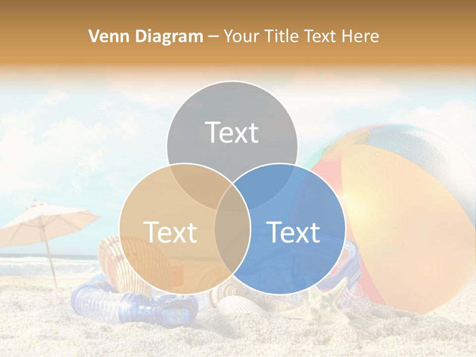 Blue Relaxation Tropical PowerPoint Template