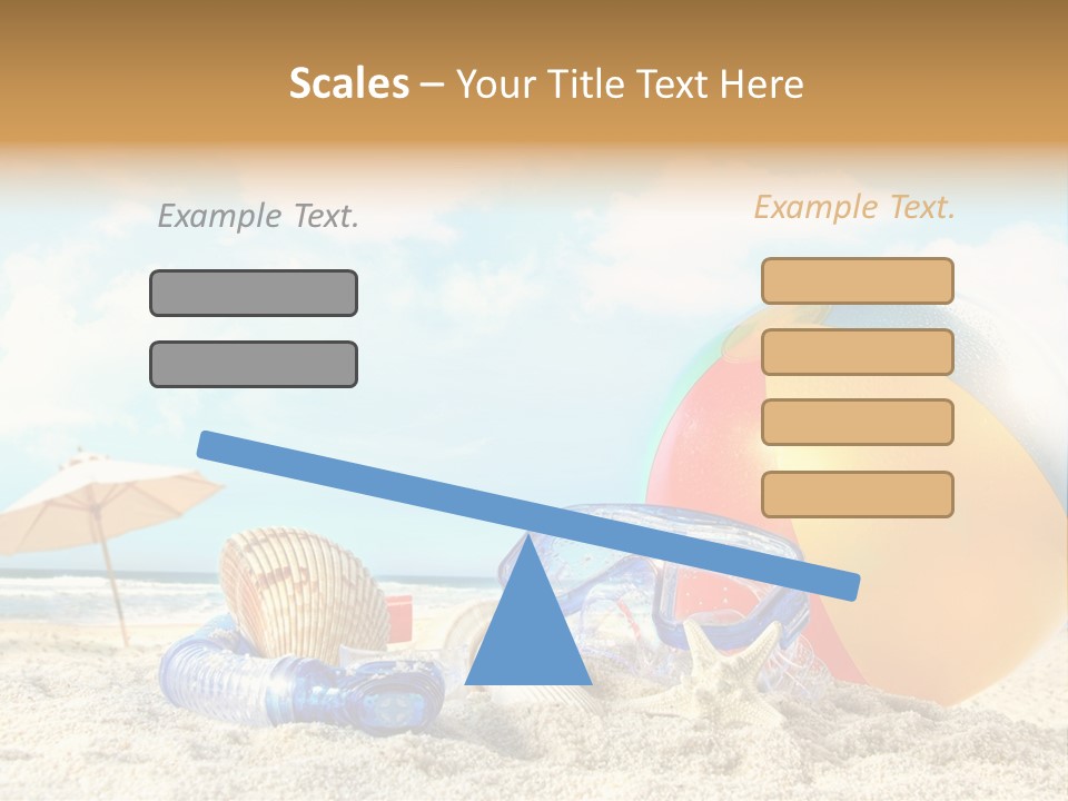 Blue Relaxation Tropical PowerPoint Template