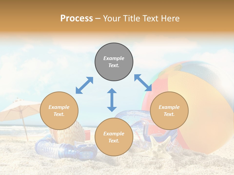 Blue Relaxation Tropical PowerPoint Template