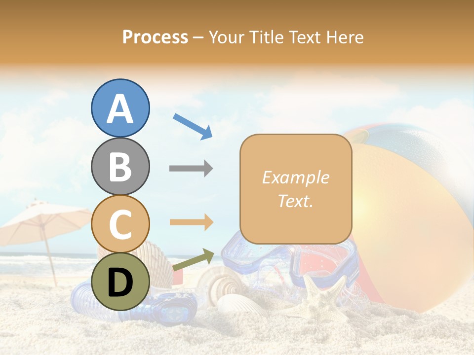 Blue Relaxation Tropical PowerPoint Template