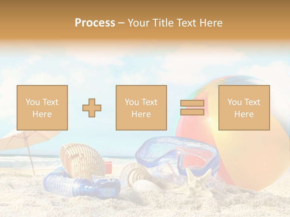 Blue Relaxation Tropical PowerPoint Template