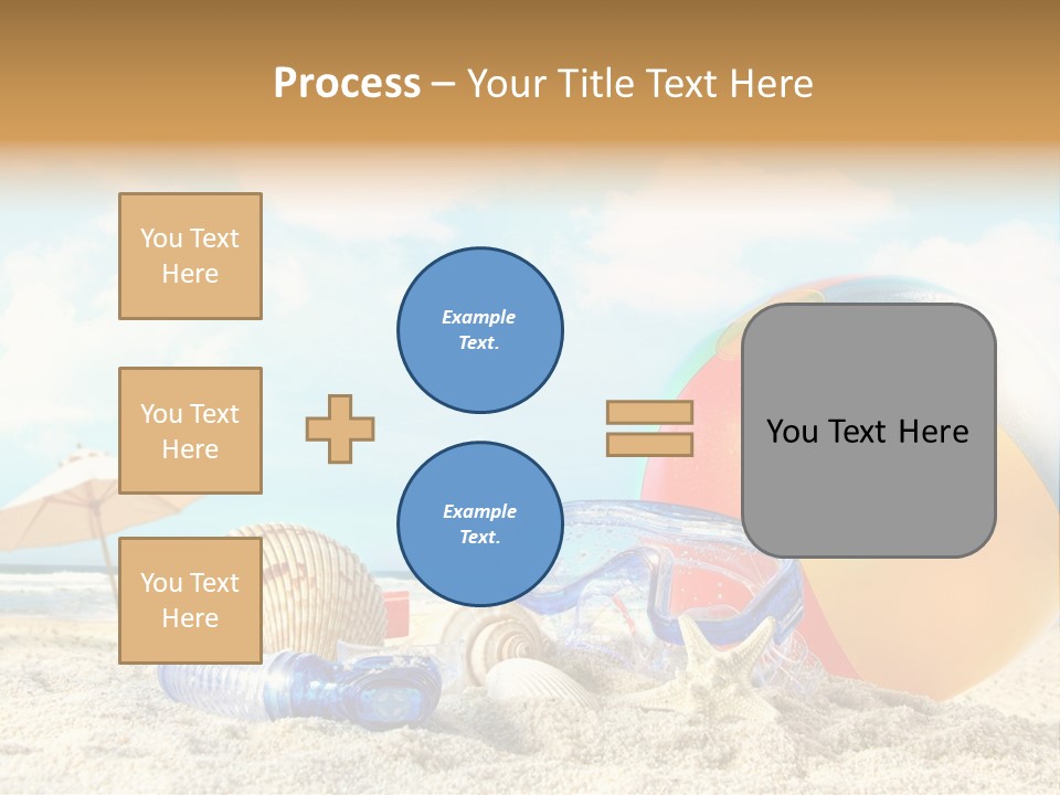 Blue Relaxation Tropical PowerPoint Template