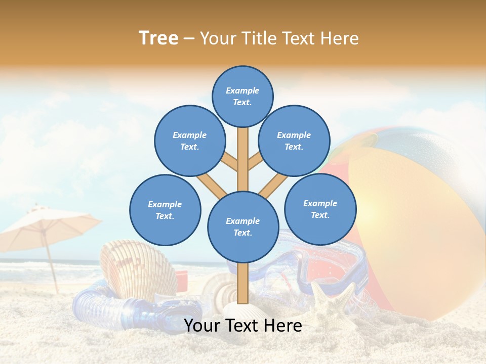 Blue Relaxation Tropical PowerPoint Template