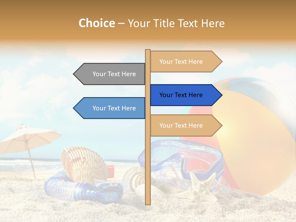 Blue Relaxation Tropical PowerPoint Template