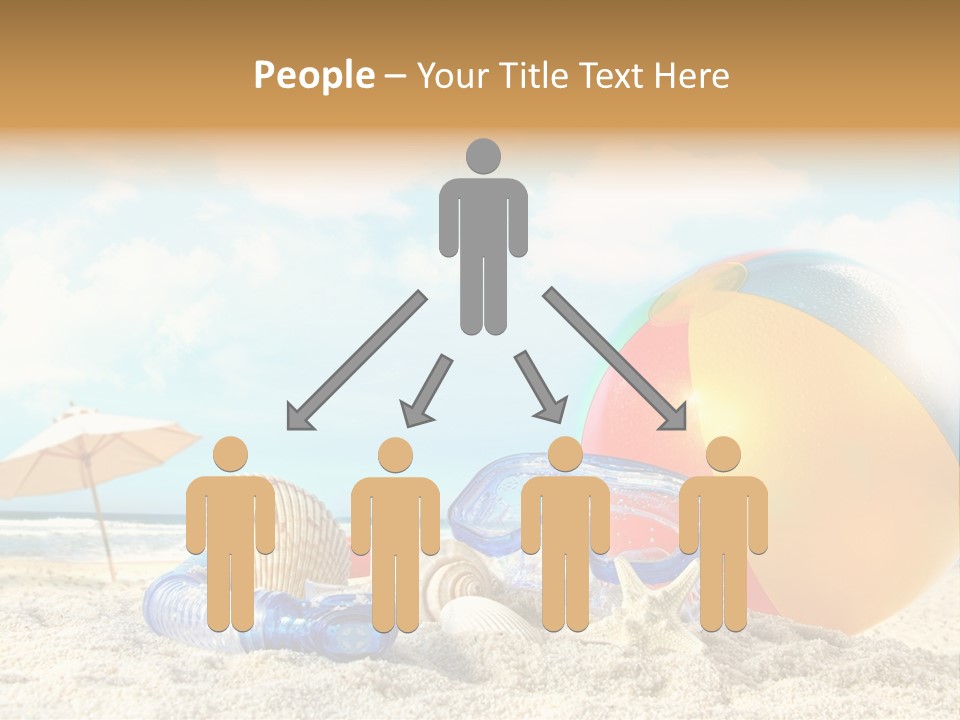 Blue Relaxation Tropical PowerPoint Template