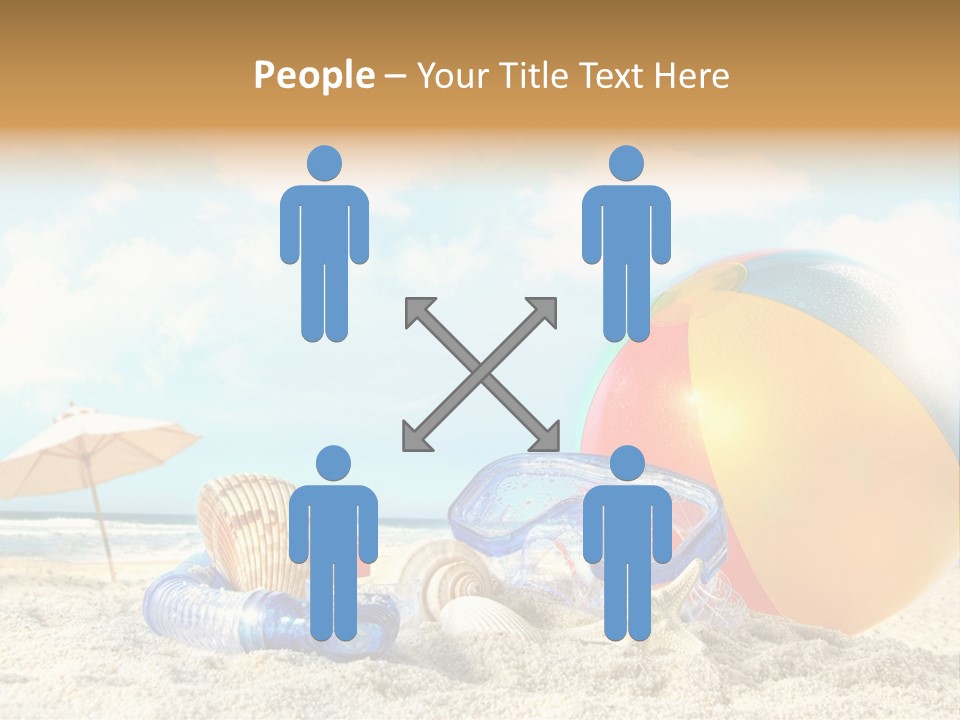 Blue Relaxation Tropical PowerPoint Template