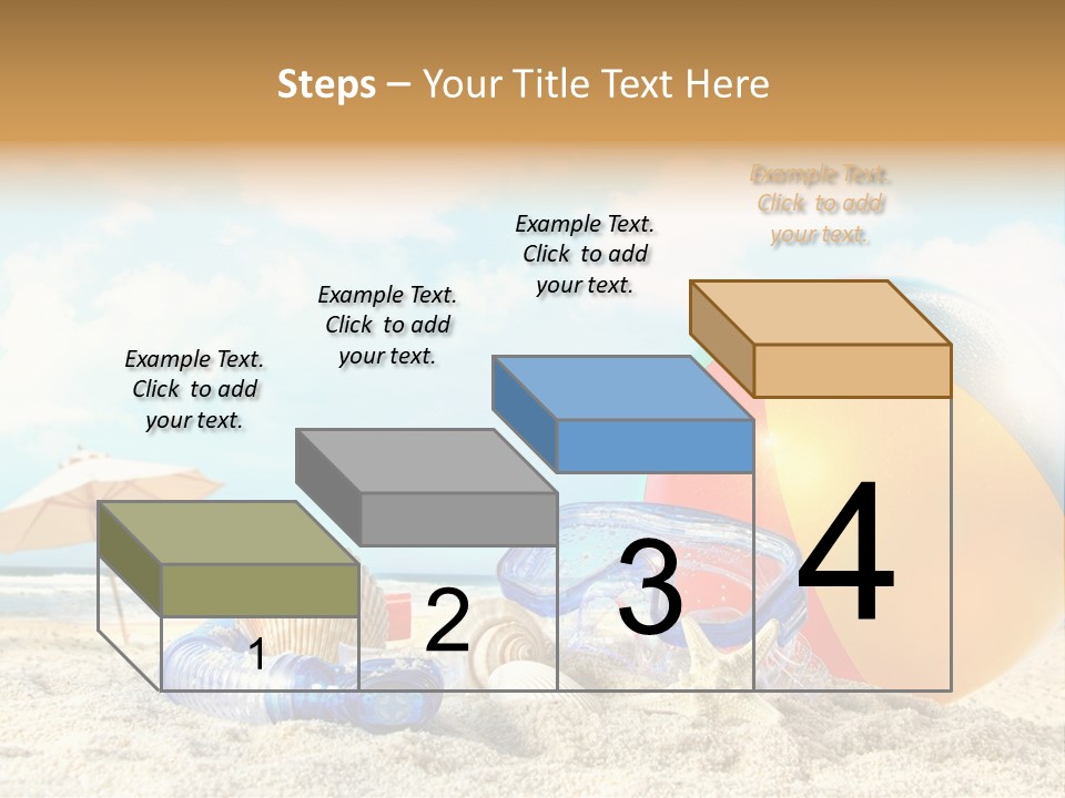 Blue Relaxation Tropical PowerPoint Template