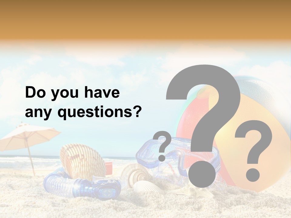 Blue Relaxation Tropical PowerPoint Template