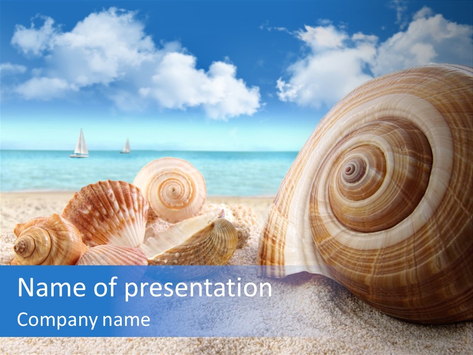 Summer Seashore Resort PowerPoint Template