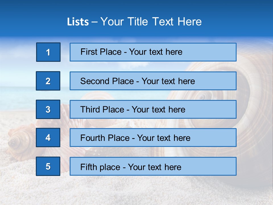 Summer Seashore Resort PowerPoint Template