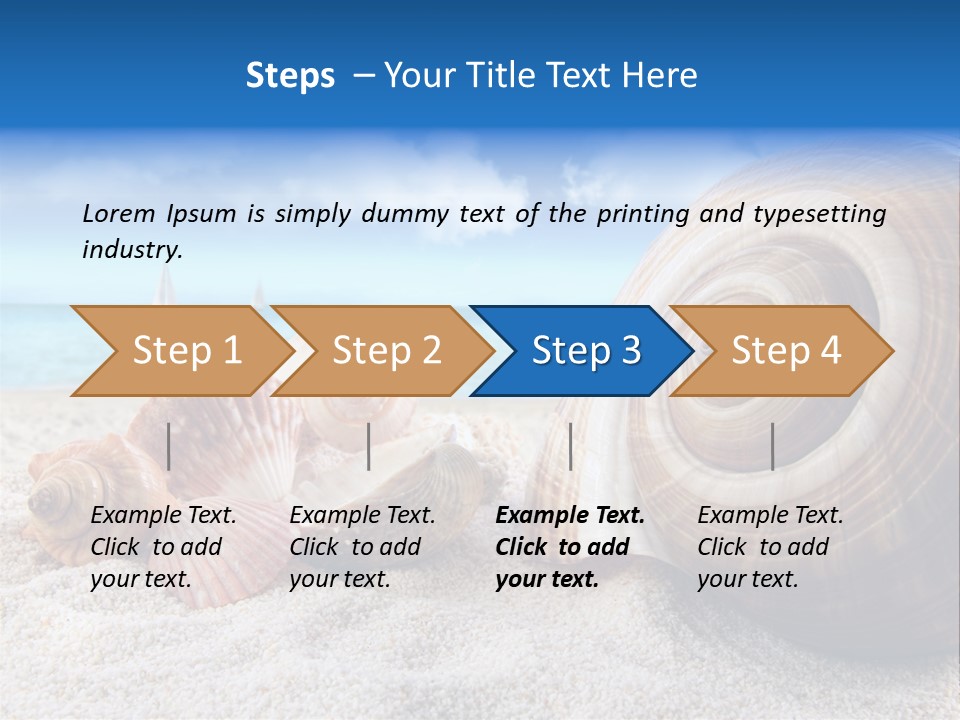 Summer Seashore Resort PowerPoint Template