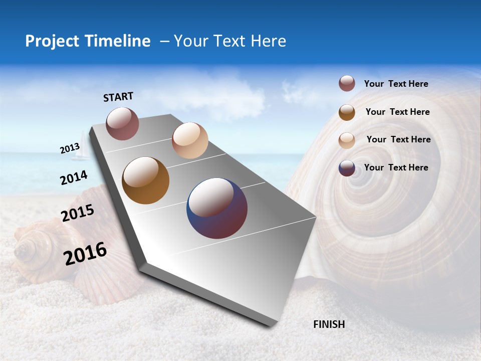 Summer Seashore Resort PowerPoint Template