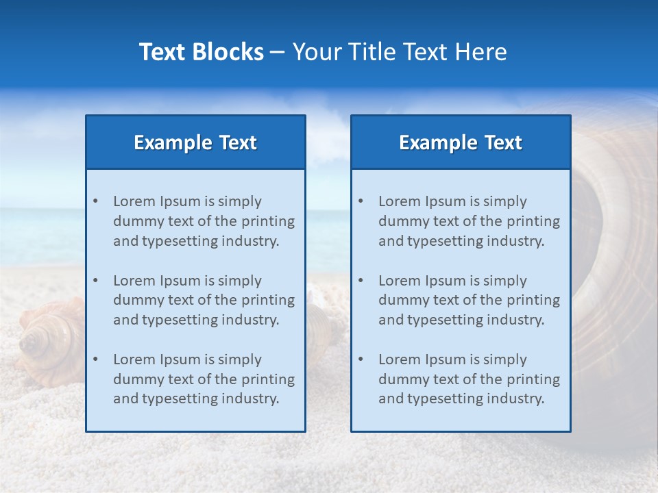 Summer Seashore Resort PowerPoint Template