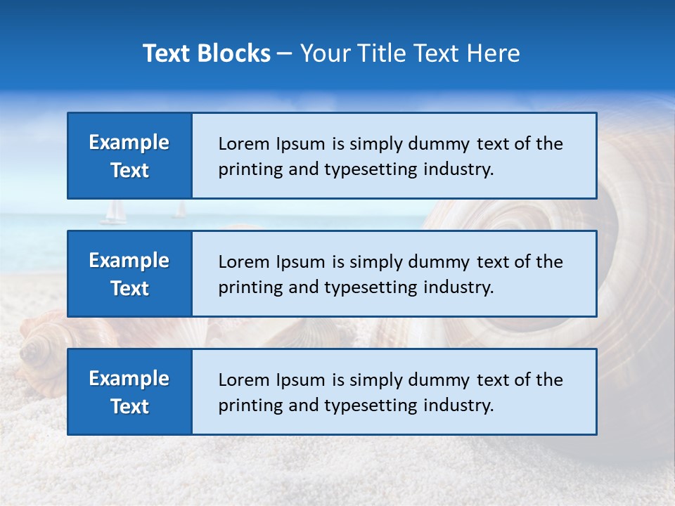 Summer Seashore Resort PowerPoint Template