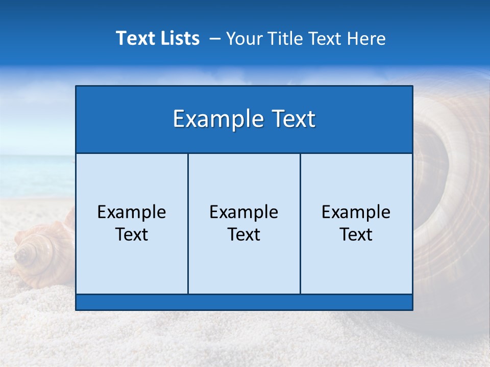 Summer Seashore Resort PowerPoint Template